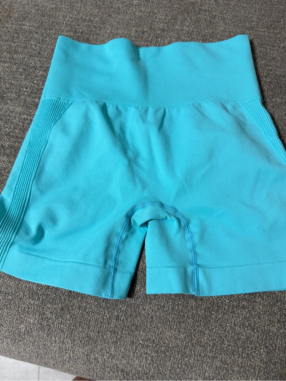 Amazon Women's High-Waist Turquoise Bike Shorts